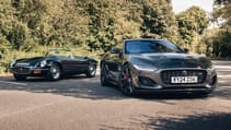 Jaguar F-Type R with Jaguar E-Type Series 3
