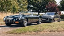Jaguar F-Type R with Jaguar E-Type Series 3