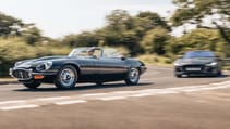 Jaguar F-Type R with Jaguar E-Type Series 3