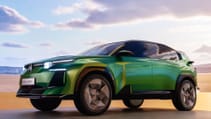 Low angled static shot of Citroen C5 Aircross concept