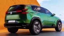 Static shot of Citroen C5 Aircross concept from rear