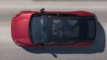 Static shot of Lynk & Co 02 in bird eye view