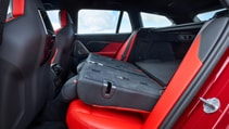 BMW M5 Touring back seats down