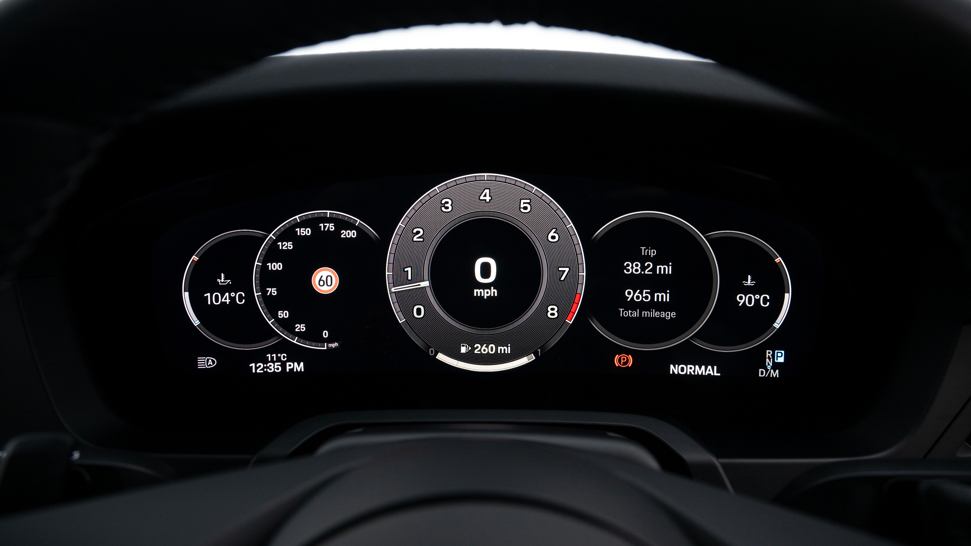 Porsche 911 speedo