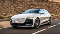 Audi A6 e-tron Avant front three quarter dynamic 