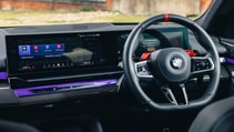 BMW M5 steering wheel and screen