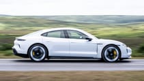 Porsche Taycan Turbo S profile