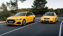 Audi RS 4 Avant edition 25 years exterior exterior front three quarter dynamic