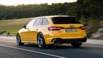 Audi RS 4 Avant edition 25 years exterior rear three quarter dynamic