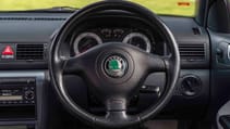 Škoda Octavia vRS interior steering wheel