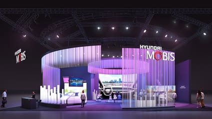 Hyundai Mobis' booth at CES 2025