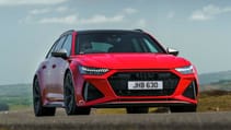 Audi RS6 Performance exterior front three quarter dynamic 