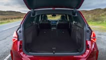 BMW X3 M50 interior boot with folded rear seats