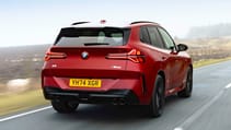 BMW X3 M50 exterior rear three quarter dynamic