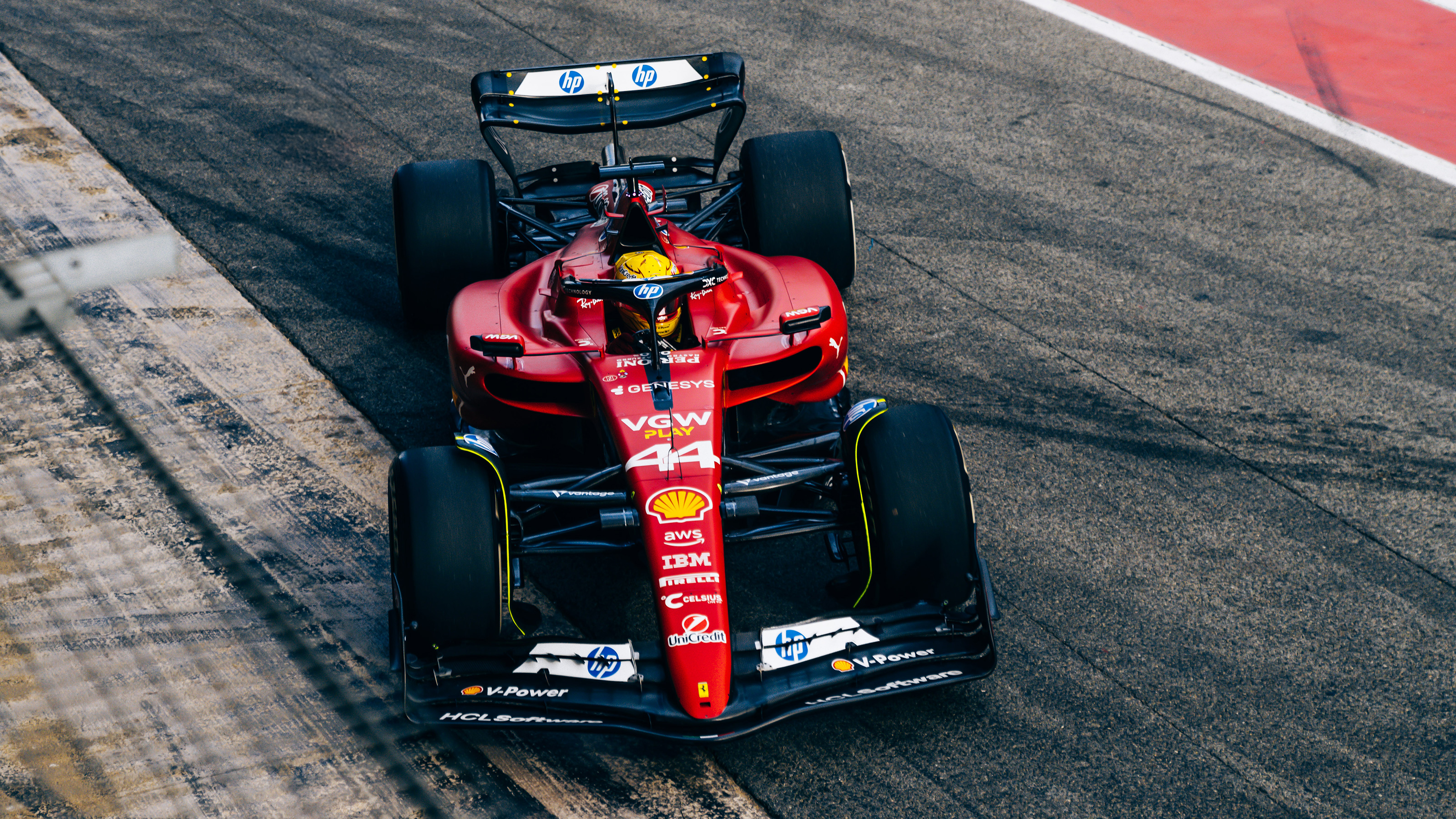 Lewis Hamilton Ferrari testing