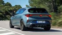 Cupra Leon exterior rear three quarter dynamic