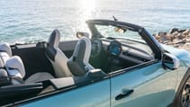 Mini Cooper Convertible roof down