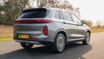 Skywell BE11 exterior rear three quarter dynamic 