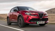 Alfa Romeo Junior Elettrica exterior front three quarter dynamic