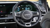 Kia Sportage interior steering wheel