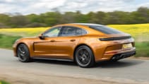 Porsche Panamera exterior rear three quarter dynamic