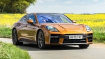 Porsche Panamera exterior front three quarter dynamic