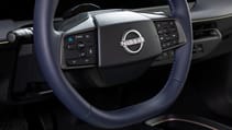 Nissan Leaf prototype interior steering wheel
