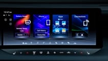 Nissan Leaf prototype interior infotainment screen