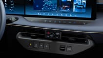 Nissan Leaf prototype interior buttons, infotainment screen