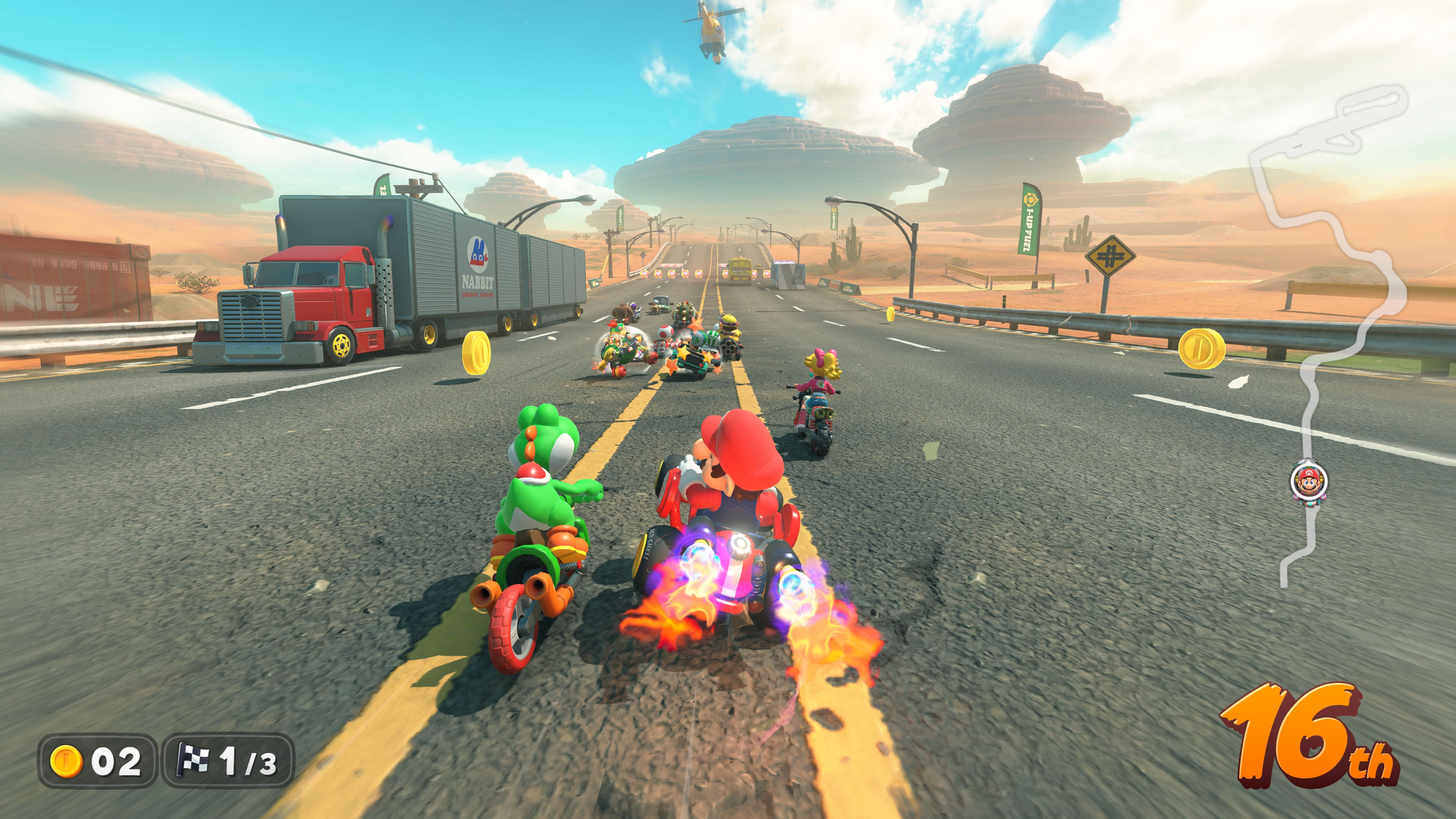Mario Kart World action