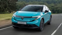 Nissan Leaf prototype exterior front three quarter dynamic