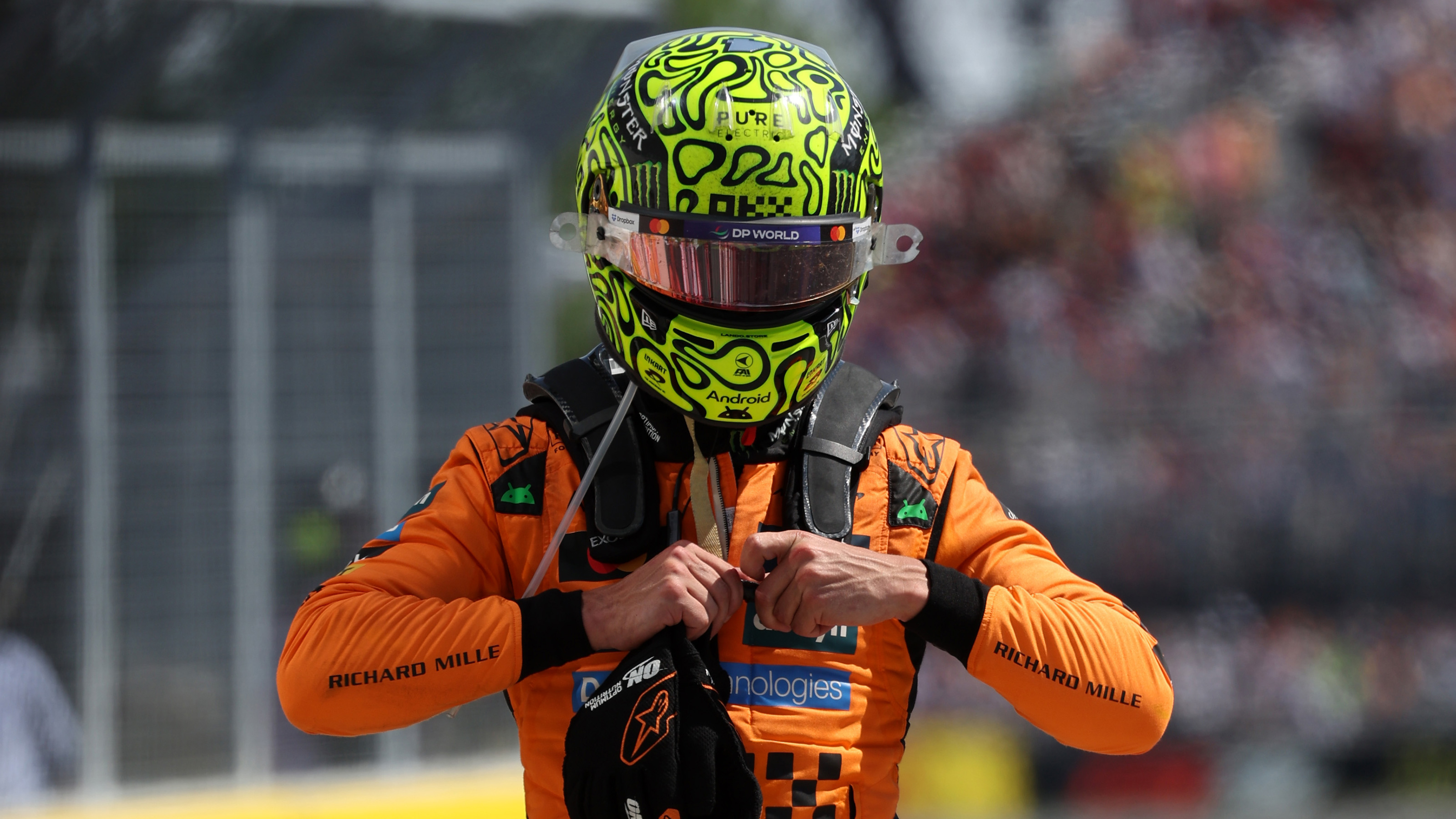Lando Norris crash Canada