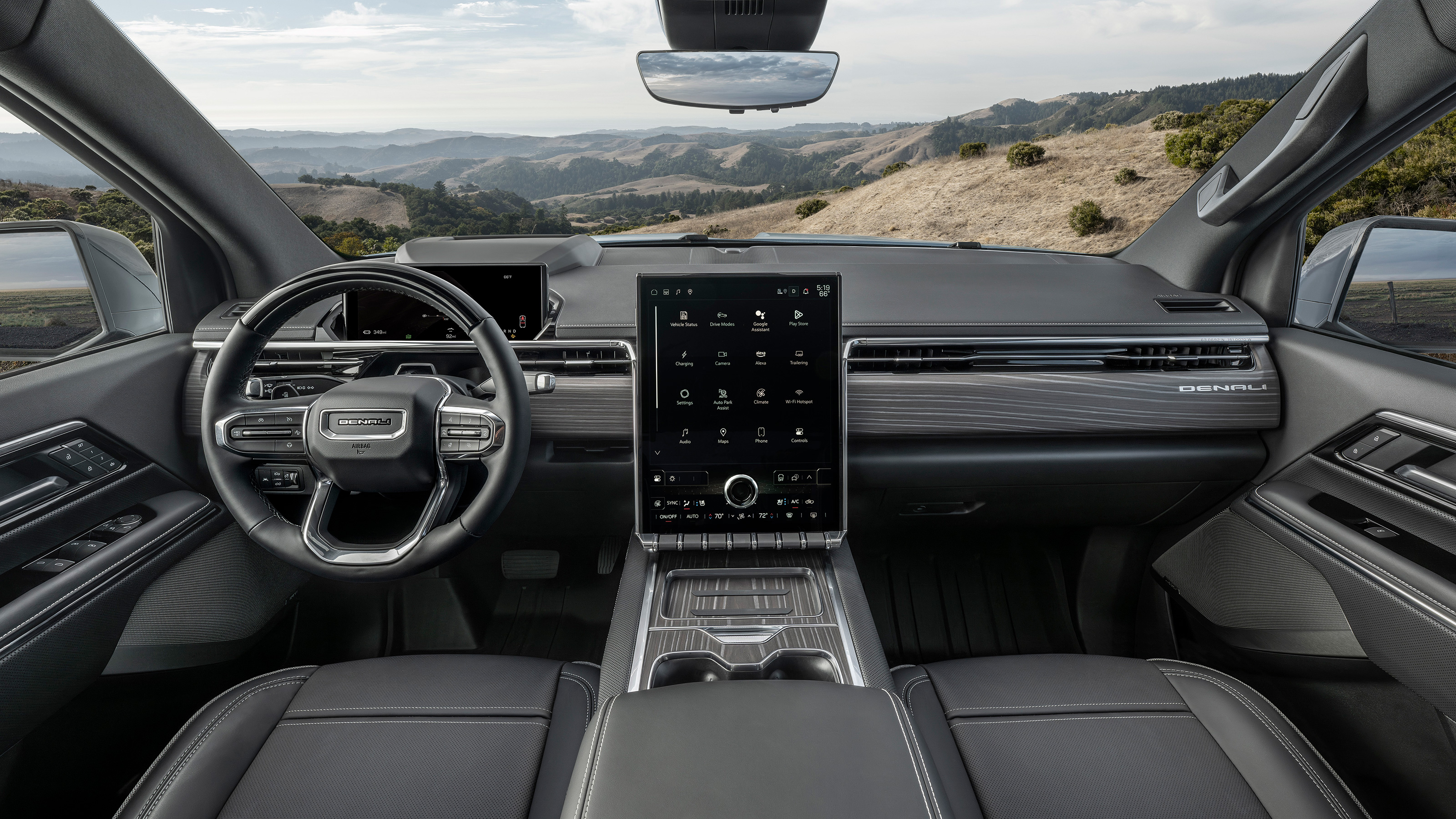 GMC Sierra EV interior front seats static