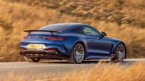 Mercedes-AMG GT 63 S E Performance exterior rear three quarter dynamic