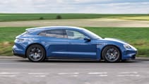 Porsche Taycan Sport Turismo exterior side dynamic