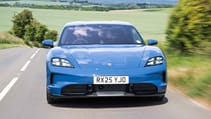 Porsche Taycan Sport Turismo exterior front dynamic