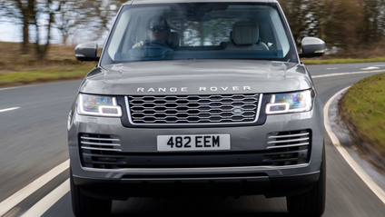 Driving shot of the Land Rover Range Rover