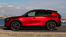 Static side profile shot of new Mazda CX-5 SUV