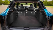 Nissan Kicks interior rear seats down