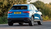 Audi Q3 review cornering rear