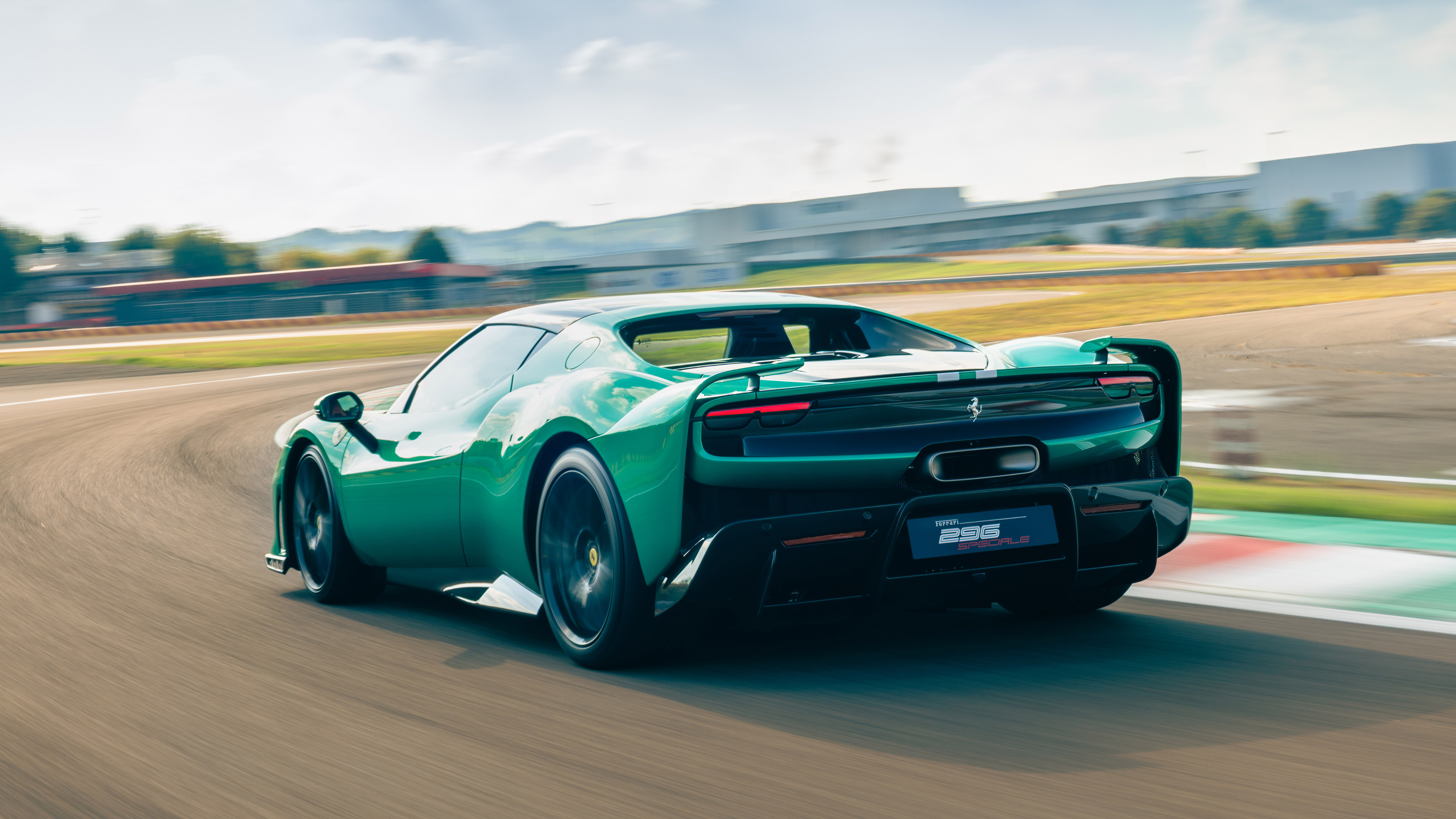 Ferrari 296 Speciale on circuit