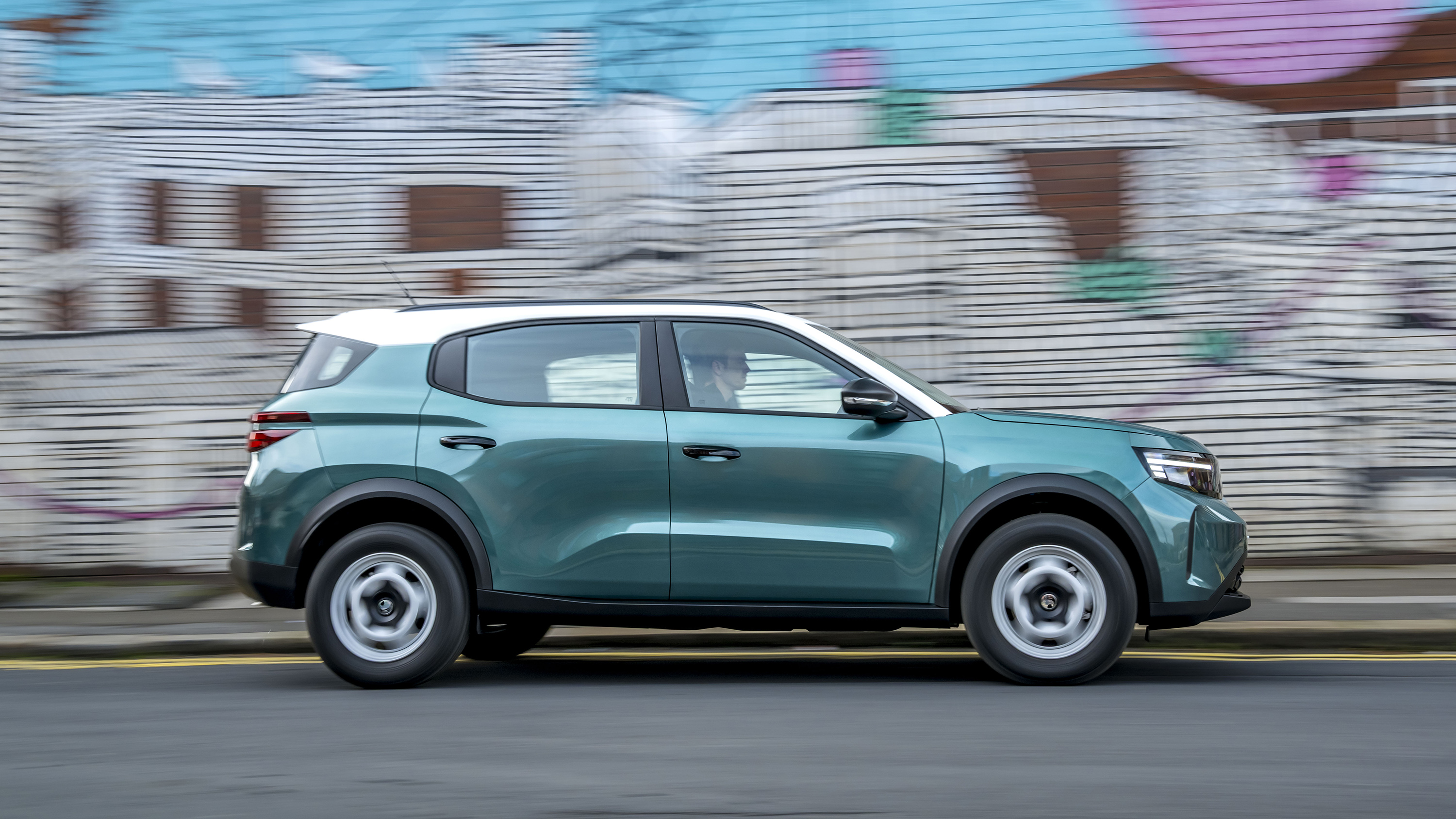 2025 Vauxhall Frontera Hybrid through town