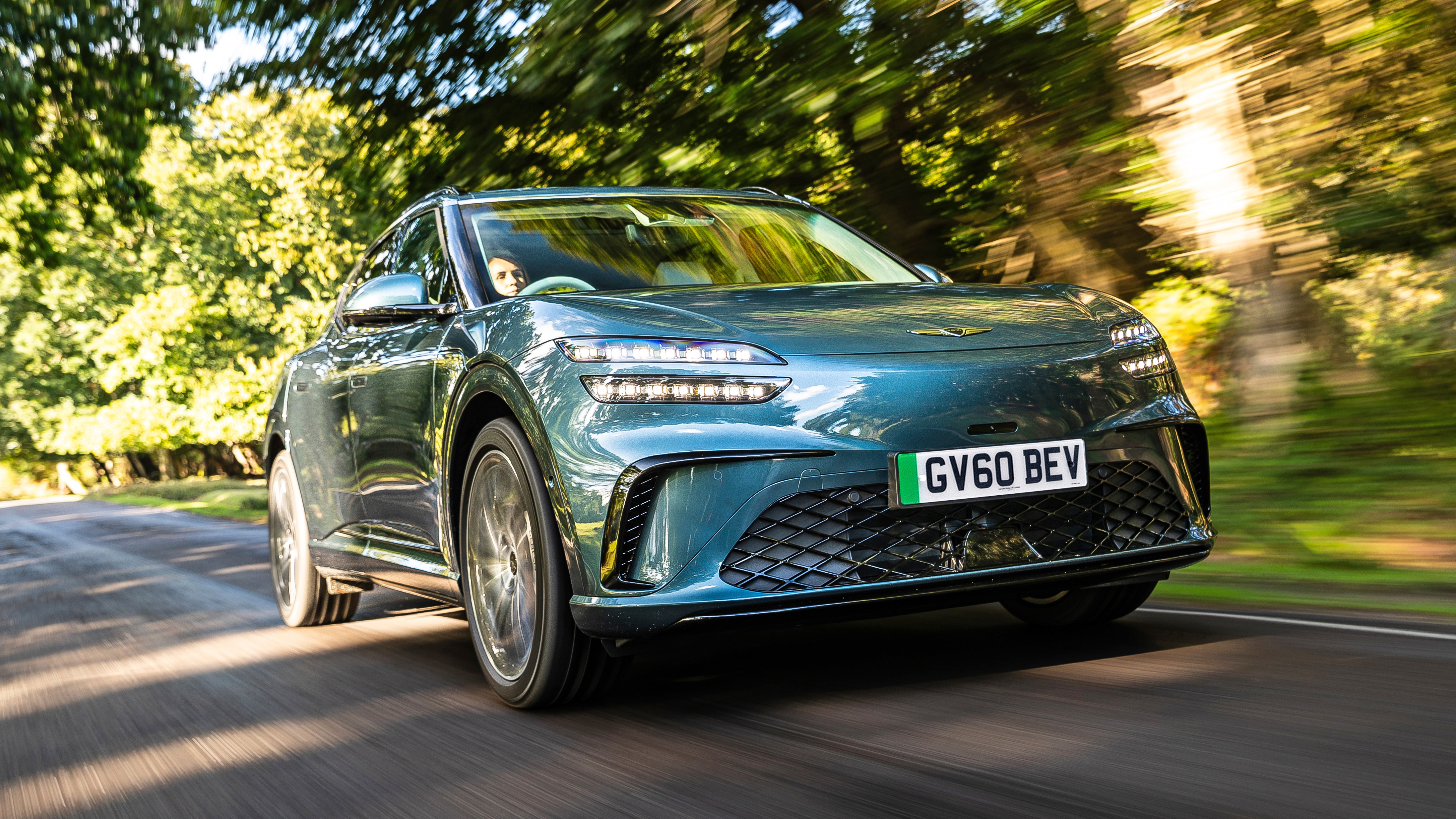 2025 Genesis GV60 green front action