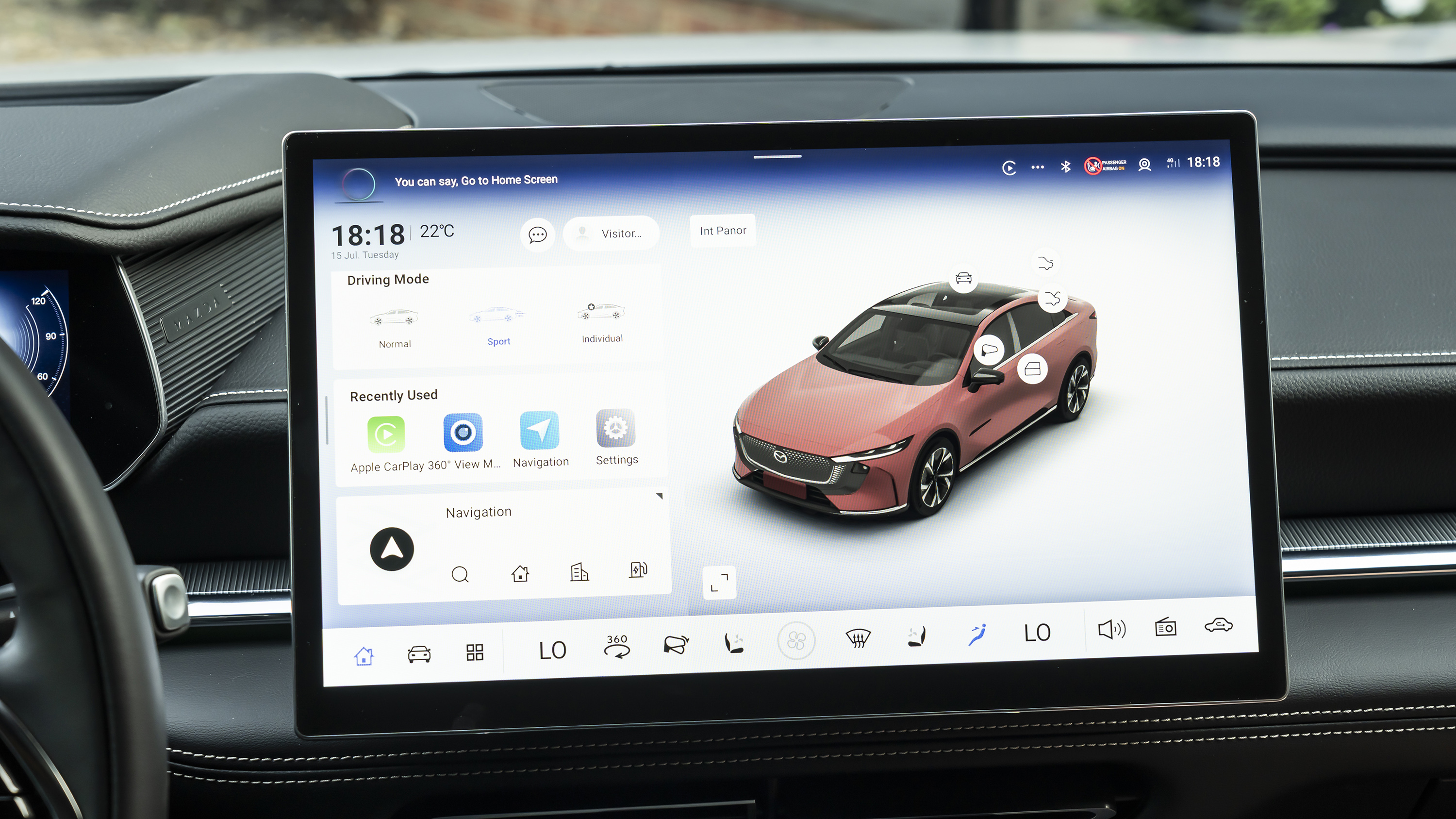 2026 Mazda 6e touchscreen