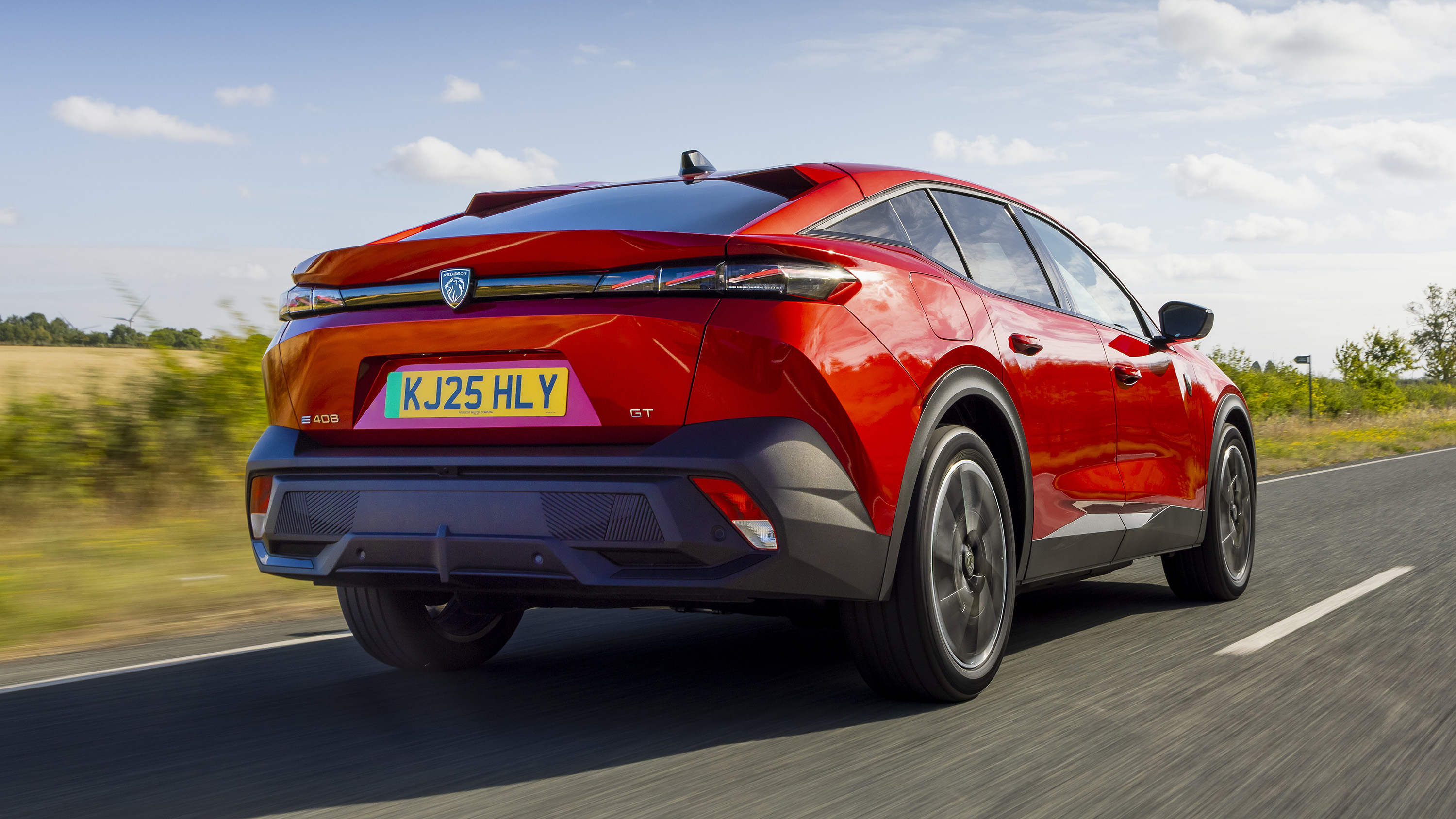 2025 Peugeot E-408 review rear driving