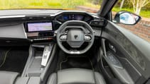 2025 Peugeot E-408 review dashboard and iCockpit