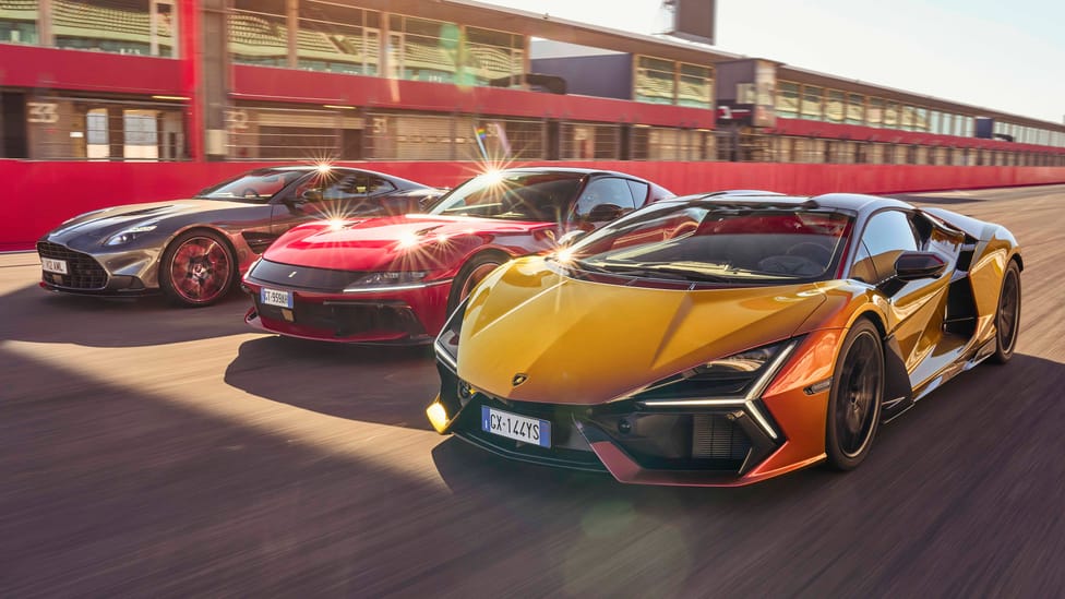 Aston Martin Vanquish, Ferrari 12Cilindri, Lamborghini Revuelto