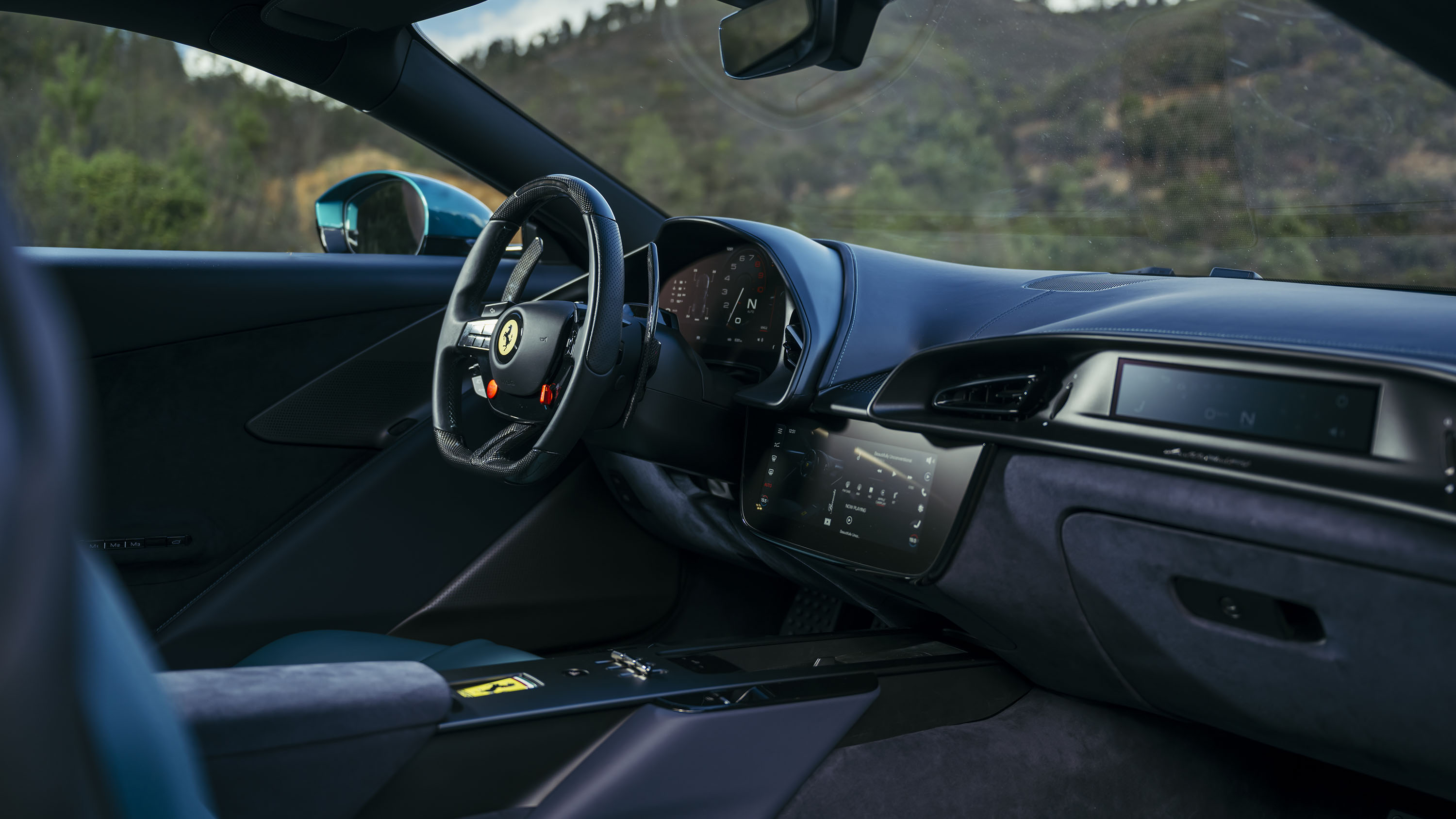 2025 Ferrari Amalfi review interior dashboard