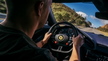2025 Ferrari Amalfi review interior steering wheel
