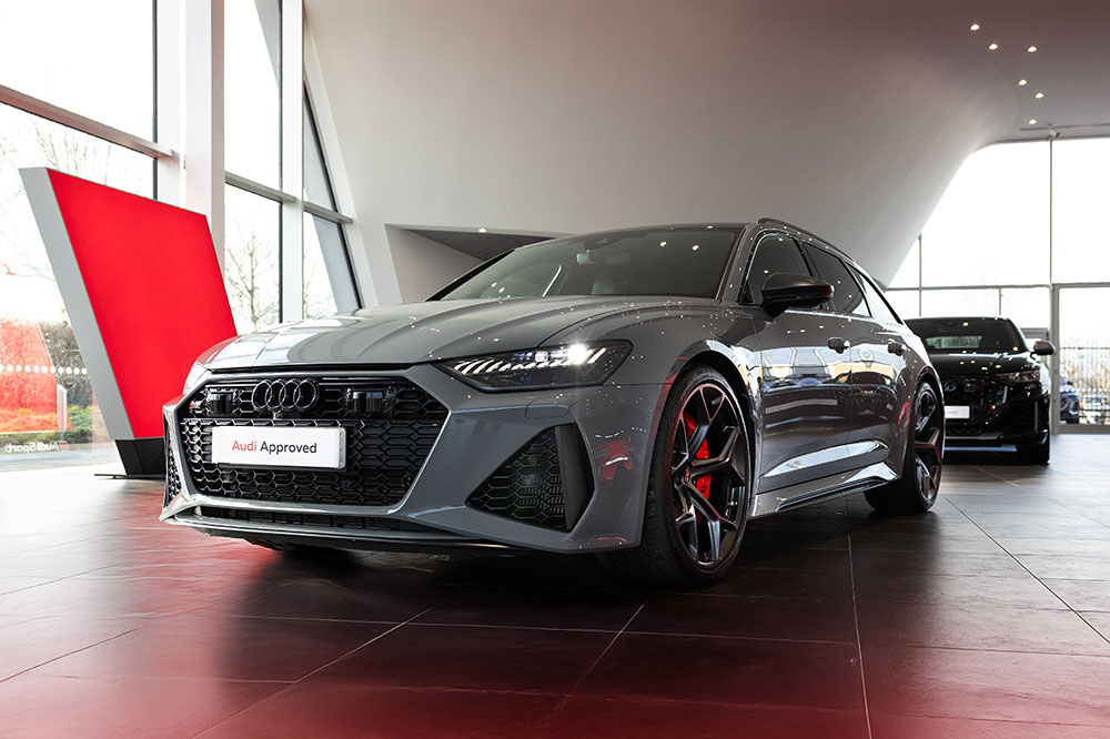 The front of an Audi RS